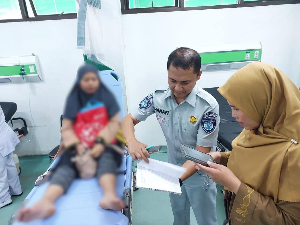 Jasa Raharja Jamin Korban Kecelakaan Bus Padang Panjang - Sumatra Barat